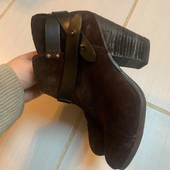 Rag and  Bone Brown Suede Harrow Ankle Booties 37 - Picture 11 of 16